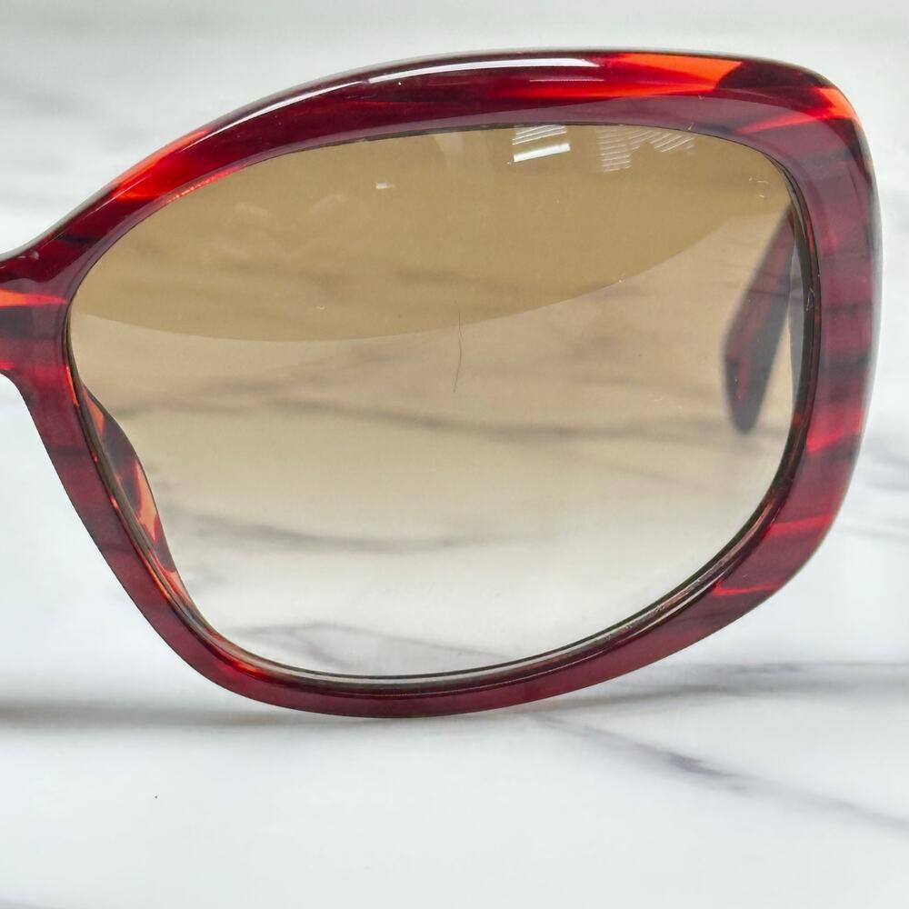 Dita Women's Addict Red Tortoiseshell Sunglasses Brown Gradient Lenses Rare - Picture 6 of 10